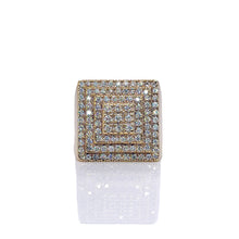 Load image into Gallery viewer, Natural Diamond Men’s Square Shape Ring In 10 KT Yellow Gold