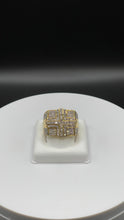 Load image into Gallery viewer, 1.51 CT. Natural Multi-Diamond Square-Shaped Men’s Ring 10KT Yellow Gold