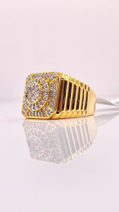 0.91 CT. Natural Diamond Men’s Ring In 10 KT Yellow Gold