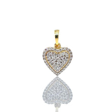 Load image into Gallery viewer, 0.27 CT. Natural Diamond Heart Pendant In 10 KT Yellow Gold