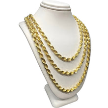 Load image into Gallery viewer, 5.0mm Solid Rope Chain In 10 KT Yellow Gold