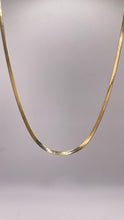 Load image into Gallery viewer, 2.2mm Herringbone Chain Necklace In 18 KT Yellow Gold