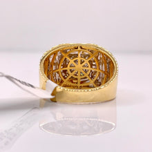 Load image into Gallery viewer, 0.60 CT. Natural Diamond Men’s Square Shape Ring In 10 KT Yellow Gold