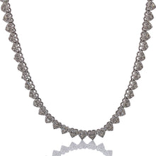 Load image into Gallery viewer, 3.52 CT. Natural Diamond Heart Necklace In 10 KT White Gold