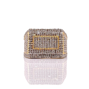 1.35 CT. Natural Diamond Men’s Ring In 10 KT Yellow Gold