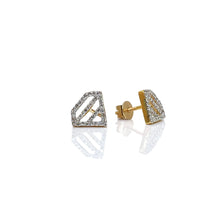 Load image into Gallery viewer, 0.28 CT. Natural Diamond Stud Earrings In 10 KT Yellow Gold