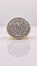 Load image into Gallery viewer, 2.5 CT. Natural Diamond Men’s Circle Shape Ring In 10 KT Yellow Gold