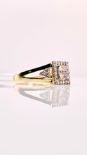 Load image into Gallery viewer, 0.50 CT. Natural Diamond Women’s Square Shape Ring In 10 KT Yellow Gold