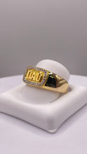 Load image into Gallery viewer, 0.15 CT. Natural Diamond DAD Ring In 10 KT Yellow Gold