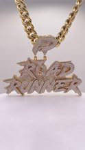 Load image into Gallery viewer, 6.30 CT. Natural Diamond Road Runner Pendent &amp; Cuban Chain Combo In 10 KT Yellow Gold
