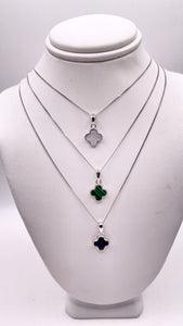 Clover Necklace In Silver