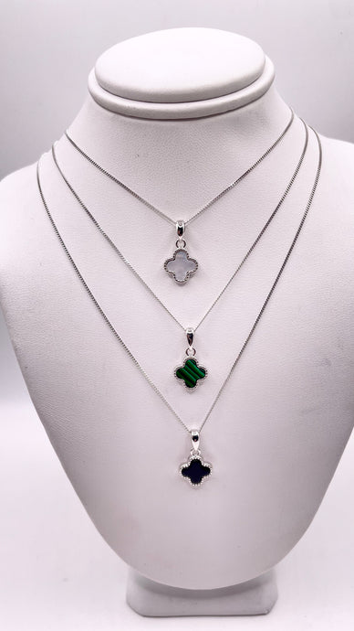 Clover Necklace In Silver