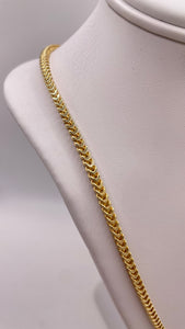 2.95mm Franco Link Chain In 10 KT Yellow Gold