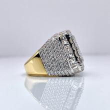 Load image into Gallery viewer, 10.49 CT. Lab Grown Men’s Diamonds Square Shape Ring In 10 KT Yellow Gold