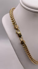 Load image into Gallery viewer, 6mm Two-Tone Diamond-Cut Franco Link Chain In 10 KT Yellow &amp; White Gold