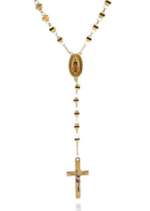 Rosary Necklace In 14 KT Yellow Gold