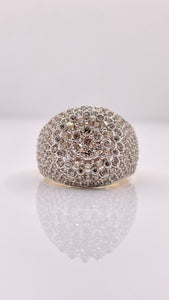 2.77 CT. Natural Diamond Men’s Round Shape Ring In 10 KT Yellow Gold