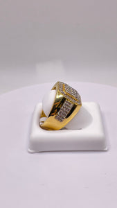 1.45 CT. Natural Diamond Men’s Ring In 10 KT Yellow Gold