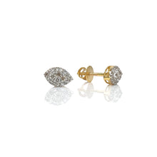 Load image into Gallery viewer, 0.25 CT. Natural Diamond Marquise Shape Stud Earrings In 10 KT Yellow Gold