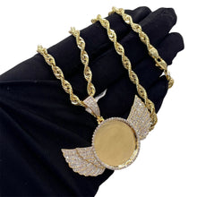 Load image into Gallery viewer, 1.13 CT. Natural Diamond Angel Memorial Pendant In 10 KT Yellow Gold