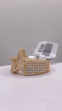 Load image into Gallery viewer, Silver Men’s Star Ring