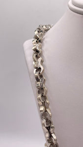 Solid Custom Chain In 10 KT White Gold