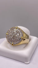 Load image into Gallery viewer, 1.06 CT. Natural Diamond Round Shape Men’s Ring In 10 KT Yellow Gold