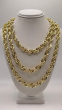 Load image into Gallery viewer, 8.2mm Diamond-Cut Rope Chain In 10 KT Yellow Gold