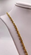 Load image into Gallery viewer, 3.7mm Solid Rope Chain In 10 KT Yellow Gold