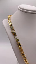 Load image into Gallery viewer, 5.6mm Byzantine Link Chain In 10 KT Yellow Gold