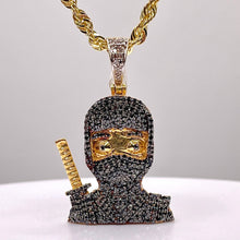 Load image into Gallery viewer, 1.06 CT. Natural Diamond Ninja Pendant In 10 KT Yellow Gold