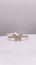 Load image into Gallery viewer, 0.28 CT. Natural Diamond Butterfly Ring In 10 KT Yellow Gold