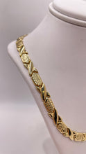 Load image into Gallery viewer, 6.9mm Fancy Link Necklace In 10 KT Yellow Gold