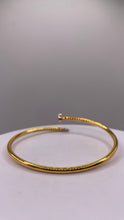 Load image into Gallery viewer, 21 KT Yellow Gold Nail Style Bangle