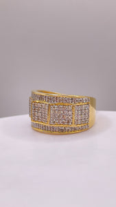 1.60 CT. Natural Diamond Men’s Band Ring In 10 KT Yellow Gold