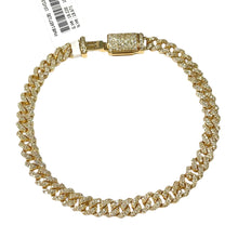 Load image into Gallery viewer, 2.74 CT. Natural Diamond Miami Cuban Bracelet In 10 KT Yellow Gold