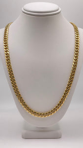 6mm Miami Cuban Link Chain In 14 KT Yellow Gold