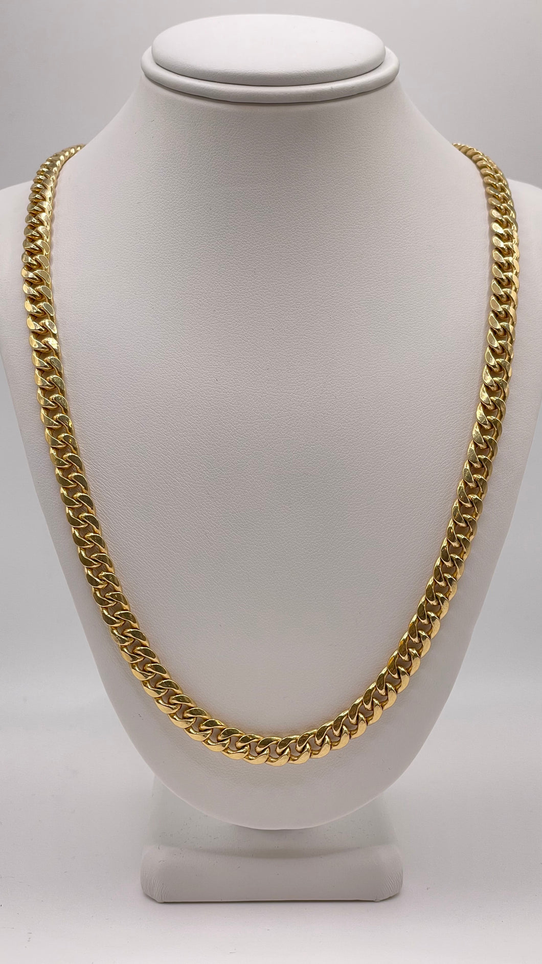 6mm Miami Cuban Link Chain In 14 KT Yellow Gold