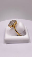 Load image into Gallery viewer, 0.98 CT. Natural Diamond Round Shape Women’s Ring In 10 KT Yellow Gold