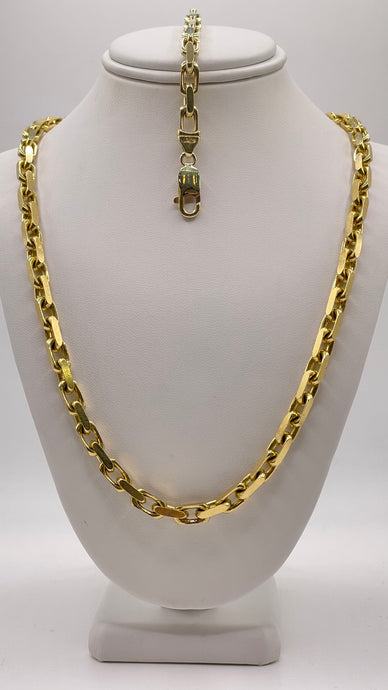 5.1mm Hermes Link Chain & Bracelet In 10 KT Yellow Gold