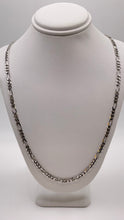 Load image into Gallery viewer, 3.8mm Figaro Link Chain In 10 KT White Gold
