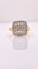 Load image into Gallery viewer, 0.70 CT. Natural Diamond Square Shape Women’s Ring In 10 KT Yellow Gold