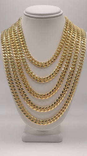 6.7mm Miami Cuban Link Chain In 10 KT Yellow Gold