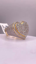 Load image into Gallery viewer, 2.73 CT. Natural Diamond Heart Shape Ring In 10 KT Yellow Gold