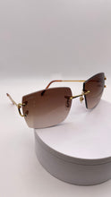 Load image into Gallery viewer, Cartier Big C Sunglasses With Brown Lens