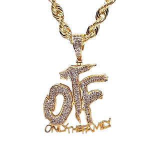 0.46 CT. Natural Diamond OTF Pendent & Rope Chain Combo In 10 KT Yellow Gold