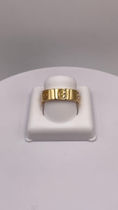 18 KT Yellow Gold Cartier Inspired Love Ring