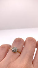 Load image into Gallery viewer, 0.09 CT. Natural Diamond Round Shape Women’s Ring In 10 KT Yellow Gold