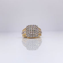 Load image into Gallery viewer, 0.89 CT. Natural Diamond Ladies Ring In 10 KT Yellow Gold