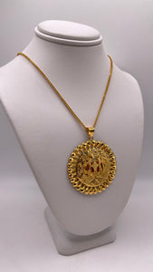 21 KT Allah Pendent & Chain Combo